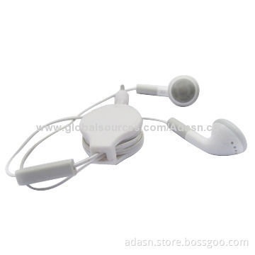 Retractable earphones with colorful high-resolution quality, with factory competitive price
